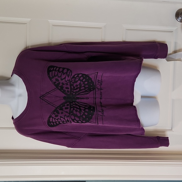 Rebellious One Butterfly Graphic Sweatshirt - Juniors' - Picture 2 of 7